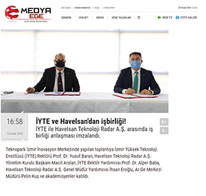 Medya Ege Gazetesi 29.01.2021