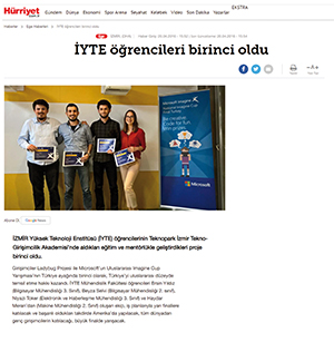 Hürriyet Gazetesi 20.04.2016